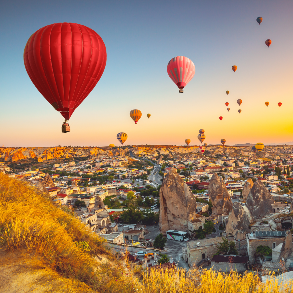 A city where dreams take flight among fairy chimneys